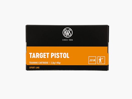 RWS .22 lfb. Target Pistol 2.6g 40grs. Pistol ammunition small caliber