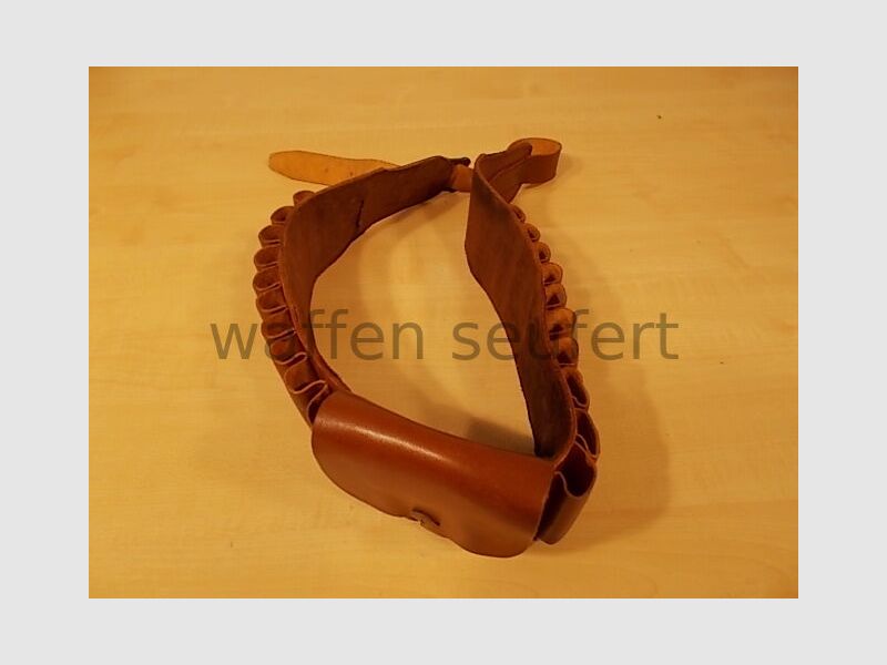 Schrotpatronengordel 12 patronen tasjes middel bijv. 30-06
