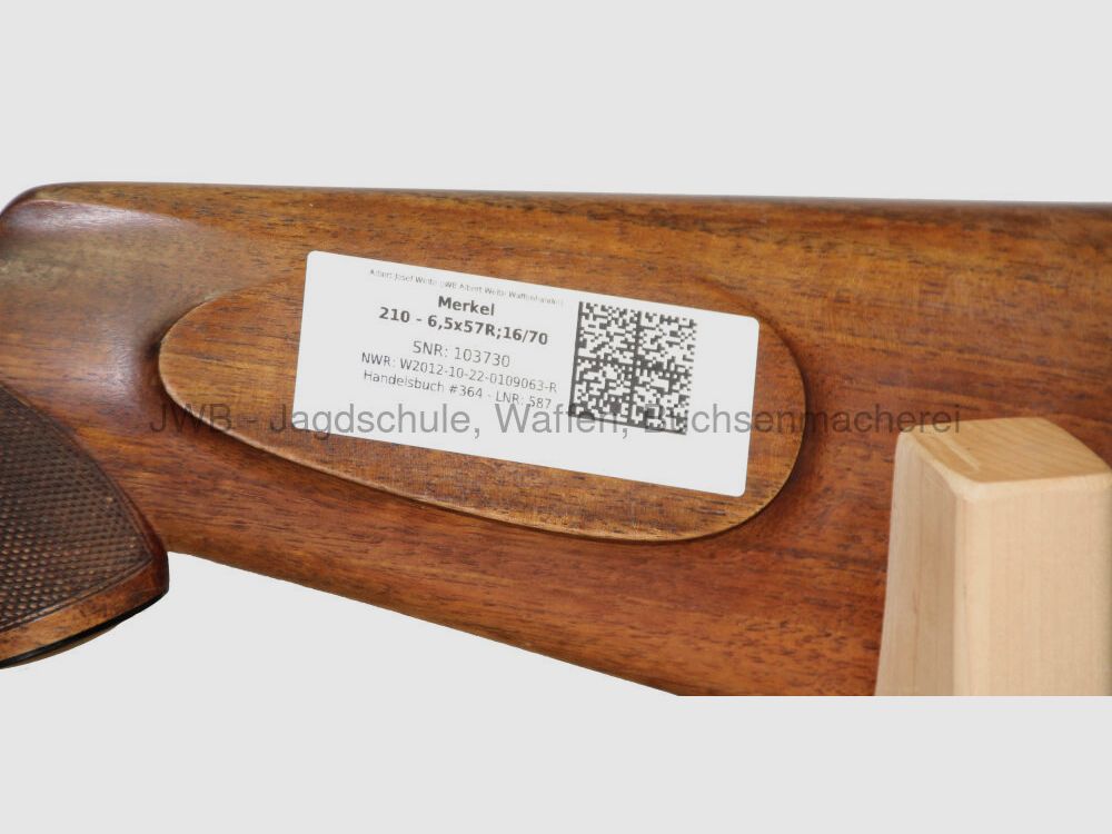 Merkel 210 strzelba z regulowanym ZFR - 6,5x57R - 16/70