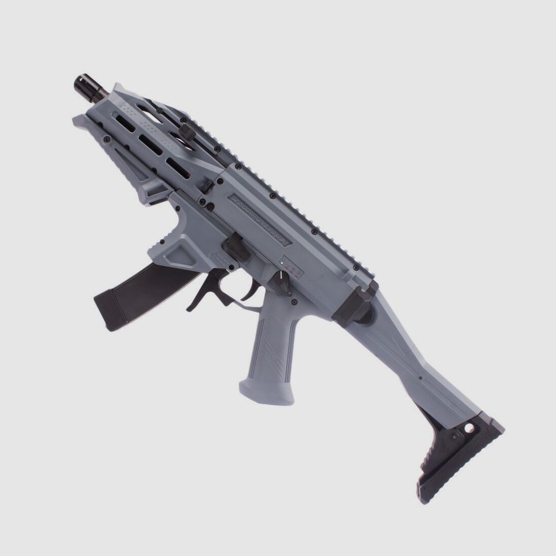 ASG	 CZ Scorpion EVO 3 A1 ATEK SAEG 6mmBB Battleship Grey-Dua