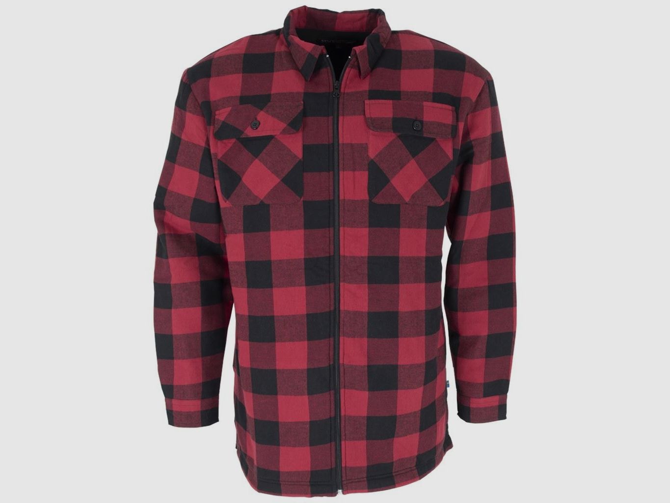 Woodline Canada Camicia di Flanella Foderata Uomo Rossa - S