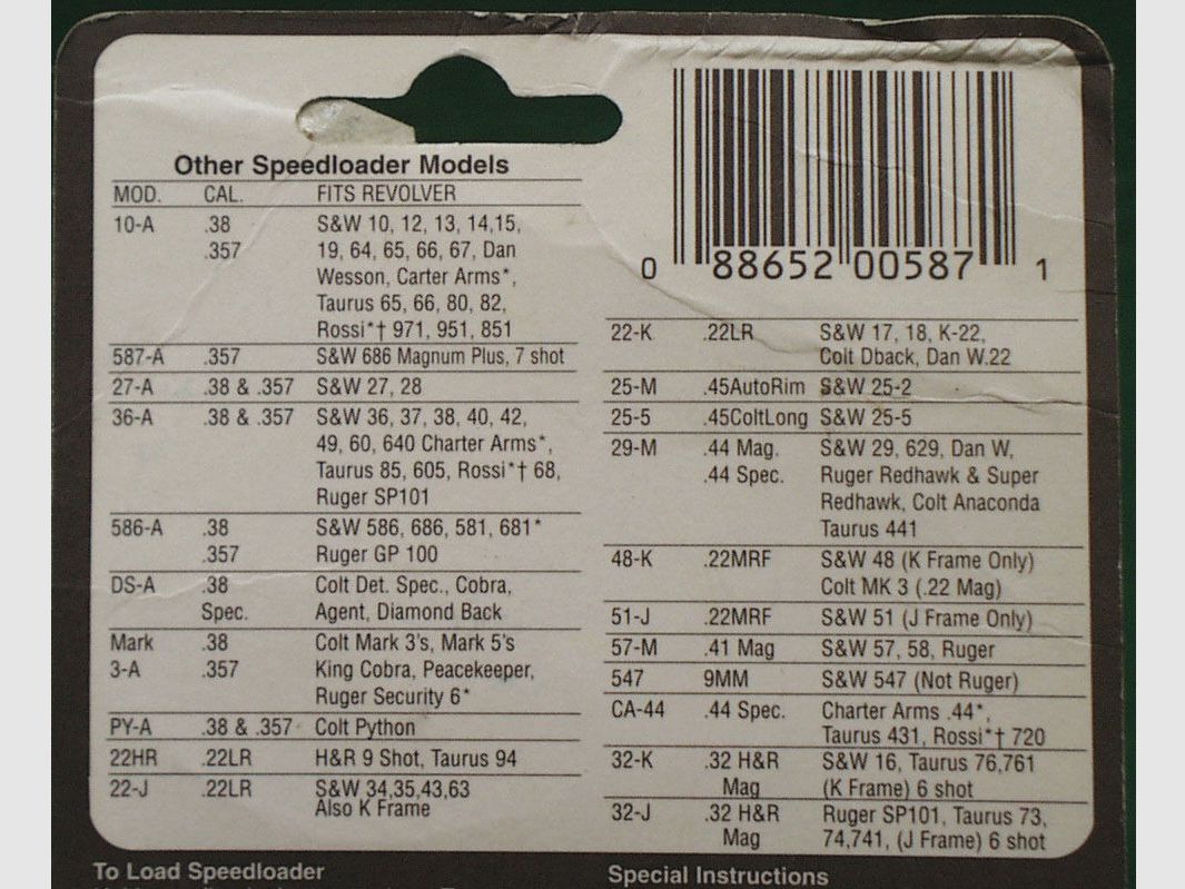 HKS Speed Loader Mod. 587-A