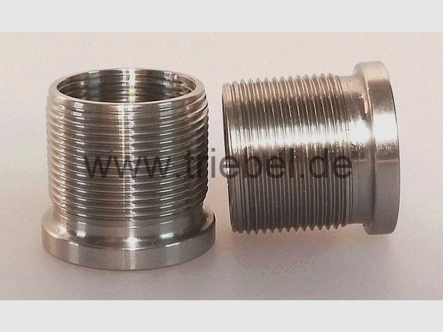 HAUSKEN Zubehör f. Schalldämpfer Adapter auf 5/8x24 UNEF f. JD184/224 -WD60 u.a.