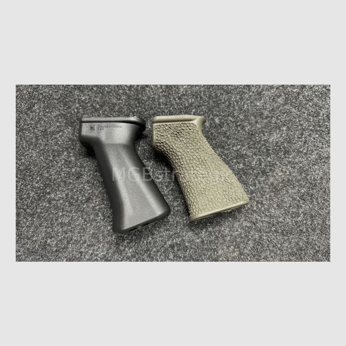 Pistol grip for AK47 AKM AK74 AK100 series Saiga Arsenal KUSA WBP Cugir KUSA branded pistol grip which fits most AK / AKM / Saiga platforms