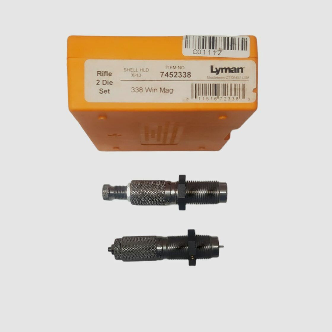 RIFLE 2 DIE SET HÜLSENHALTER X-13 338 WIN MAG #7452338