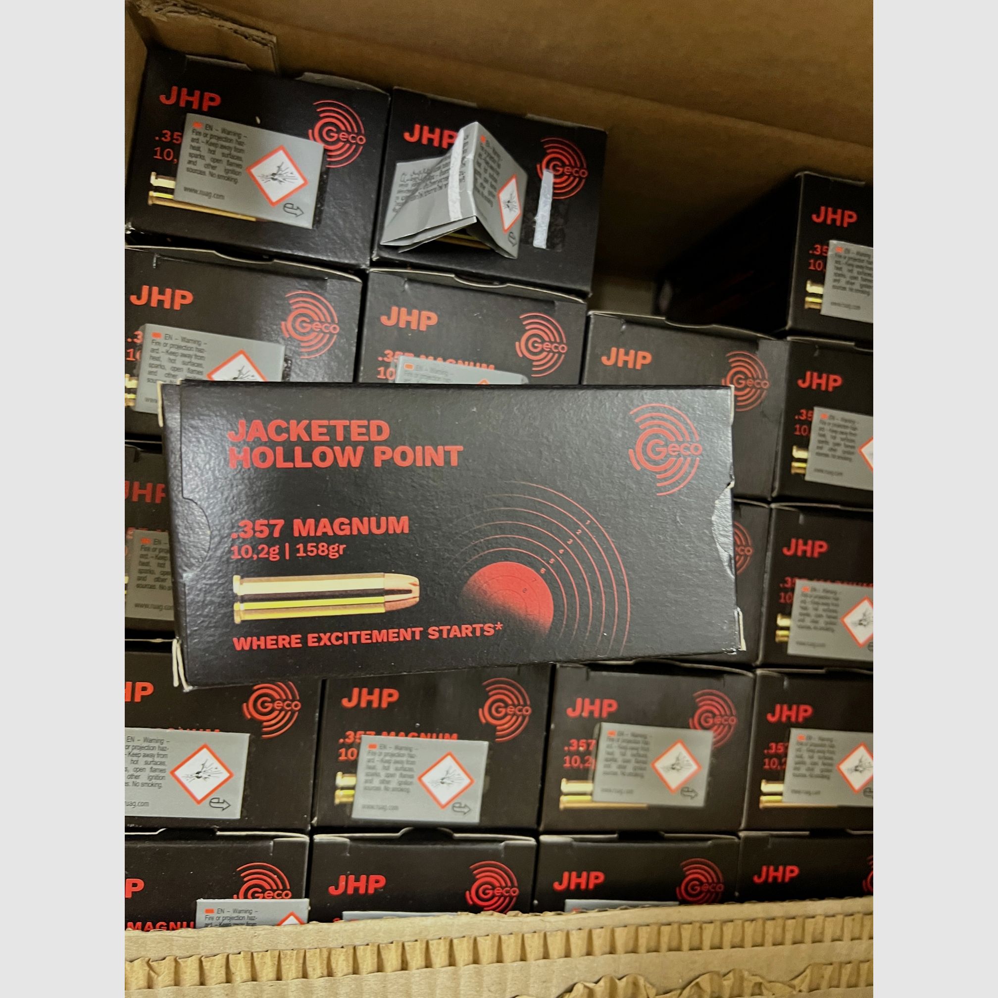 1000 sztuk GECO .357 Magnum Hollow Point 10,2g/158grs.