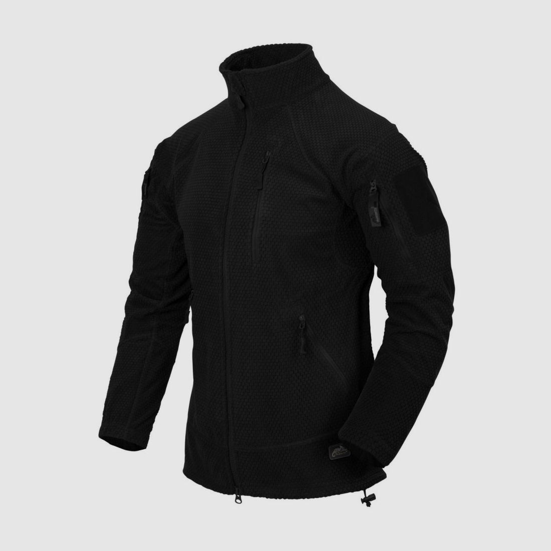 Bluza polarowa Alpha Tactical Grid Fleece czarna, zdjęcie 1 z 8