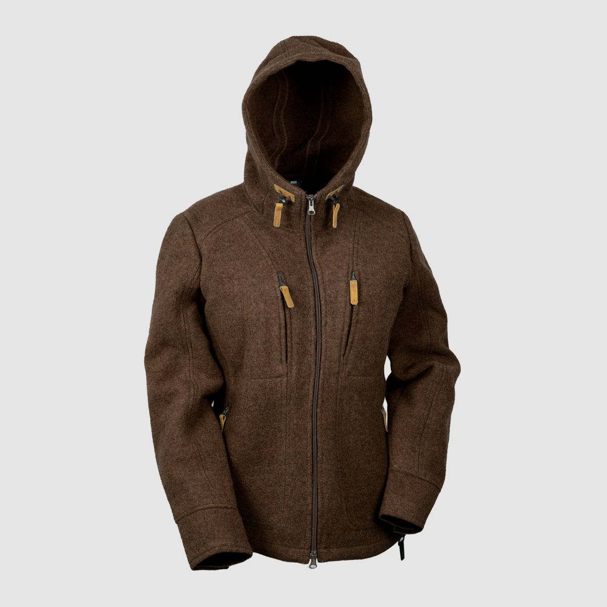 Lodenfleecejacke "Kapuzenwally" Mod. 2023, Braun