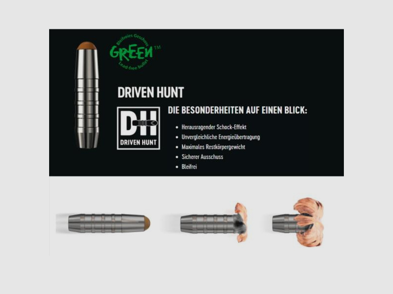 RWS Kal. 3.. Büchsen .300WinMag DrivenHunt 20 Stk 10,7g/165grs bleifrei