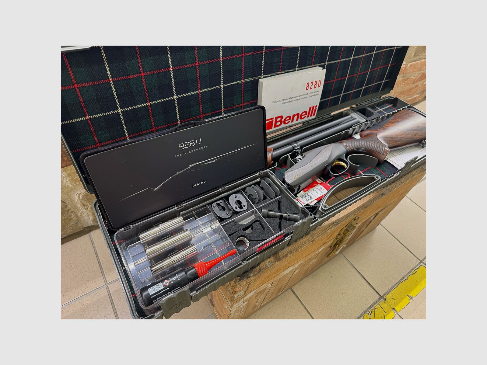 GEBRUIKT – Bockdoppelflinte – BENELLI MOD. 828U BECCACCIA kal. 12, afbeelding 8 van 8