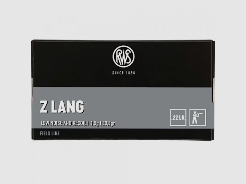 RWS .22LR - Z LANG - ZIMMERPATRONEN - 50 SCHUSS