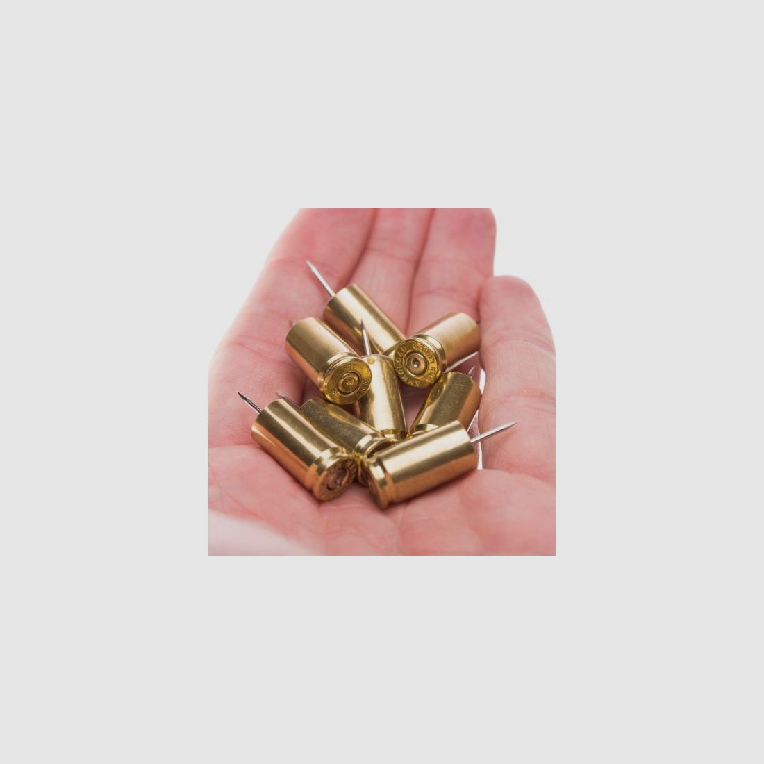 Messing Duimspijkers Lucky Shot Kaliber .9mm – Blister van 8, afbeelding 2 van 2