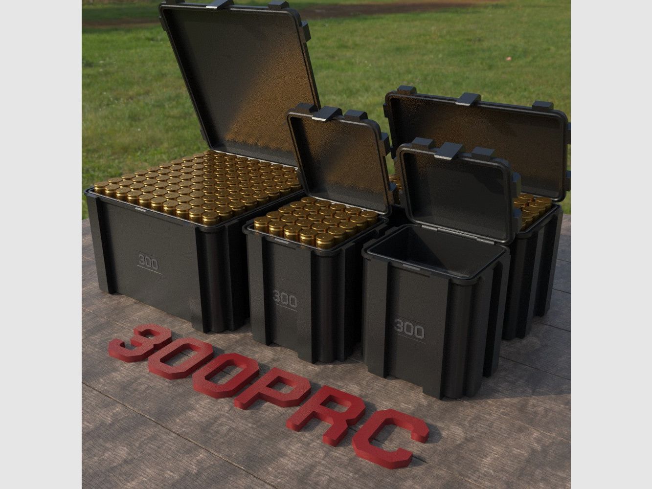 Filamelt Munitionsbox / Ammo Box .300 PRC – Patronenbox ‘Klappdeckel’ – 20 / 25 / 50 / 100 Runden