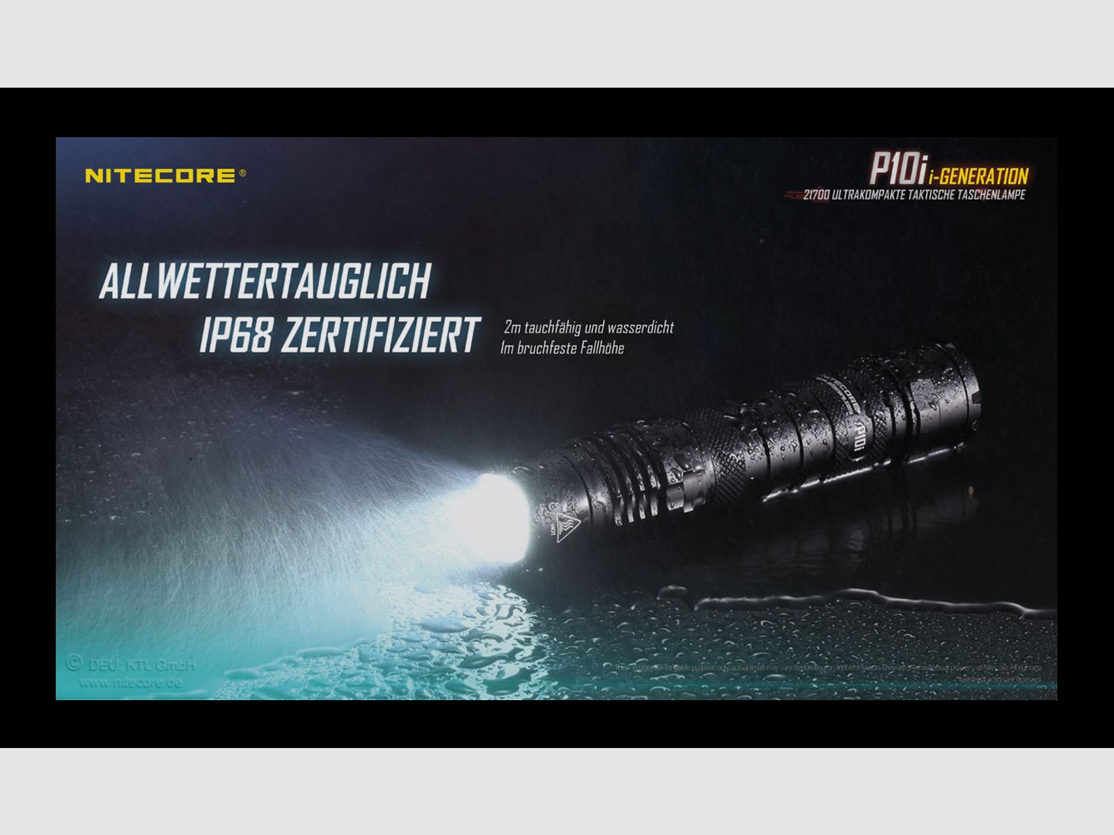 Nitecore P10i tactical LED flashlight 1800 lumens