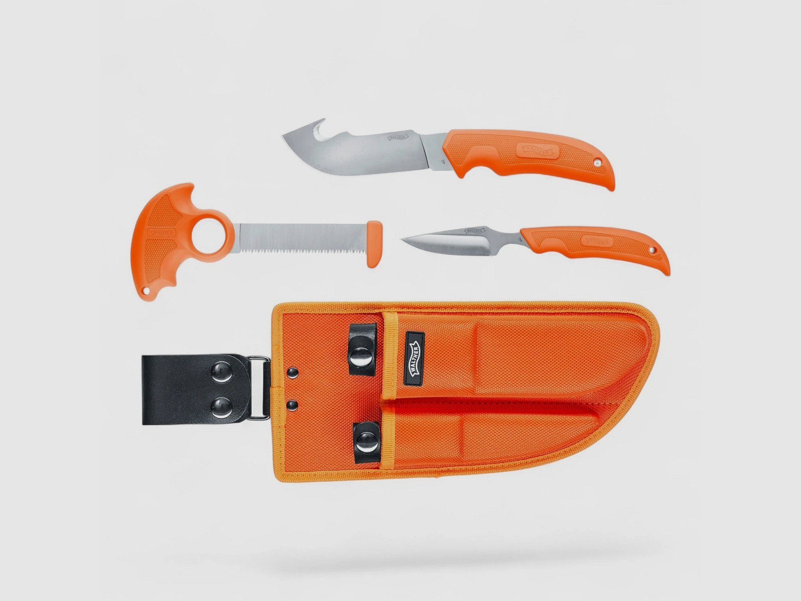 Walther Hunter Juego de Cuchillos – Set de Caza con Skinner y Sierra