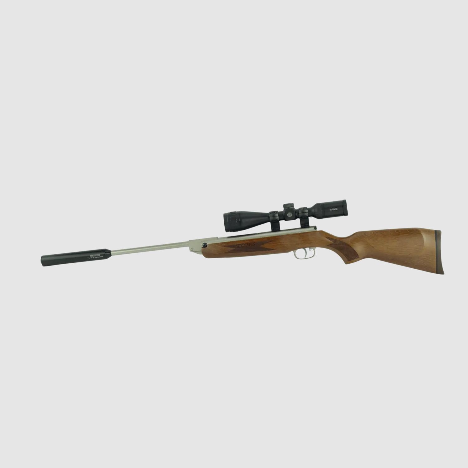 Weihrauch HW 30 K Luxus vernickelt 4,5mm Diabolo #Neuwertig inkl. Zielfernrohr und Schalldämpfer
