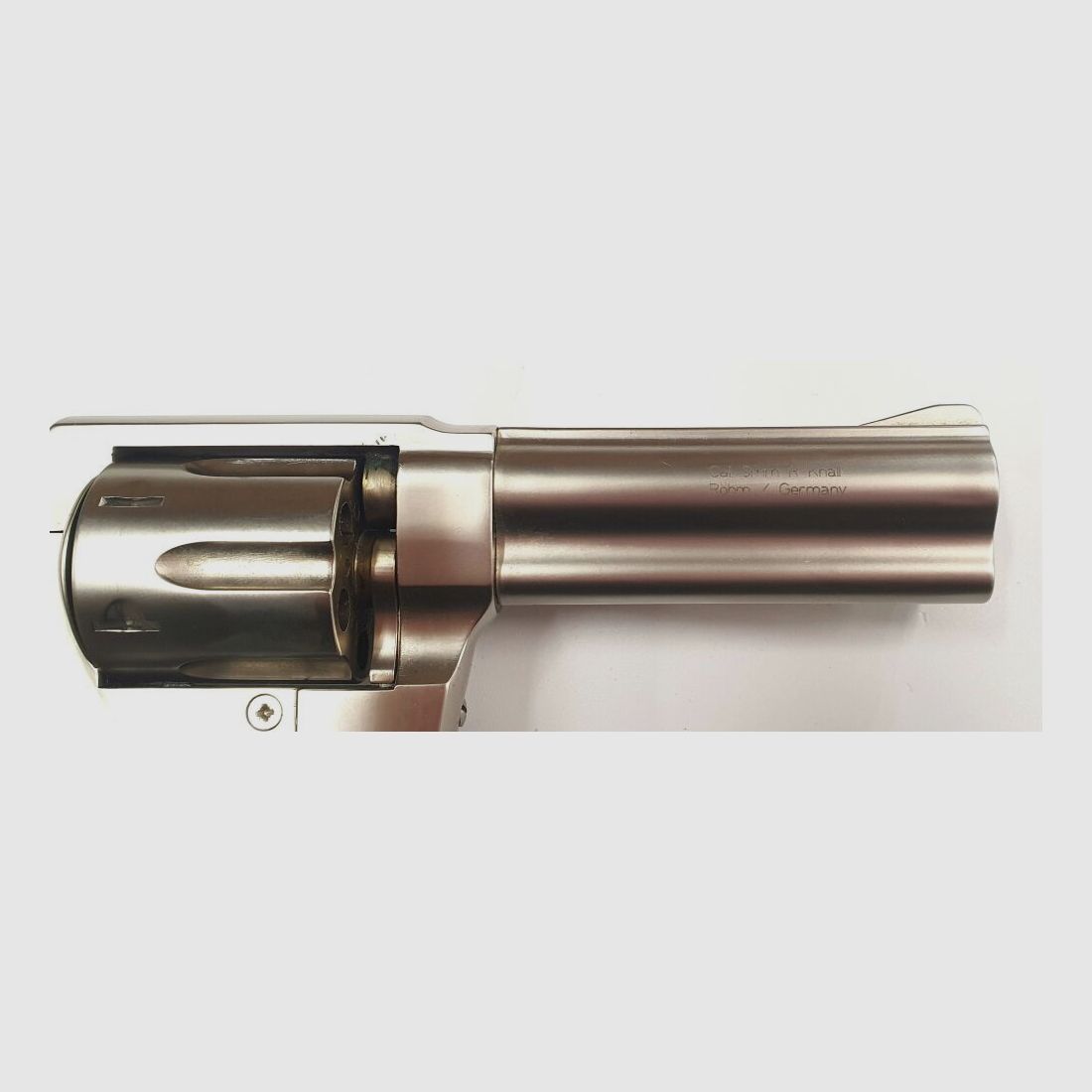 Röhm Schreckschussrevolver RG99N, Satin mit Holzgriffschalen, 9mm R.K., gebraucht