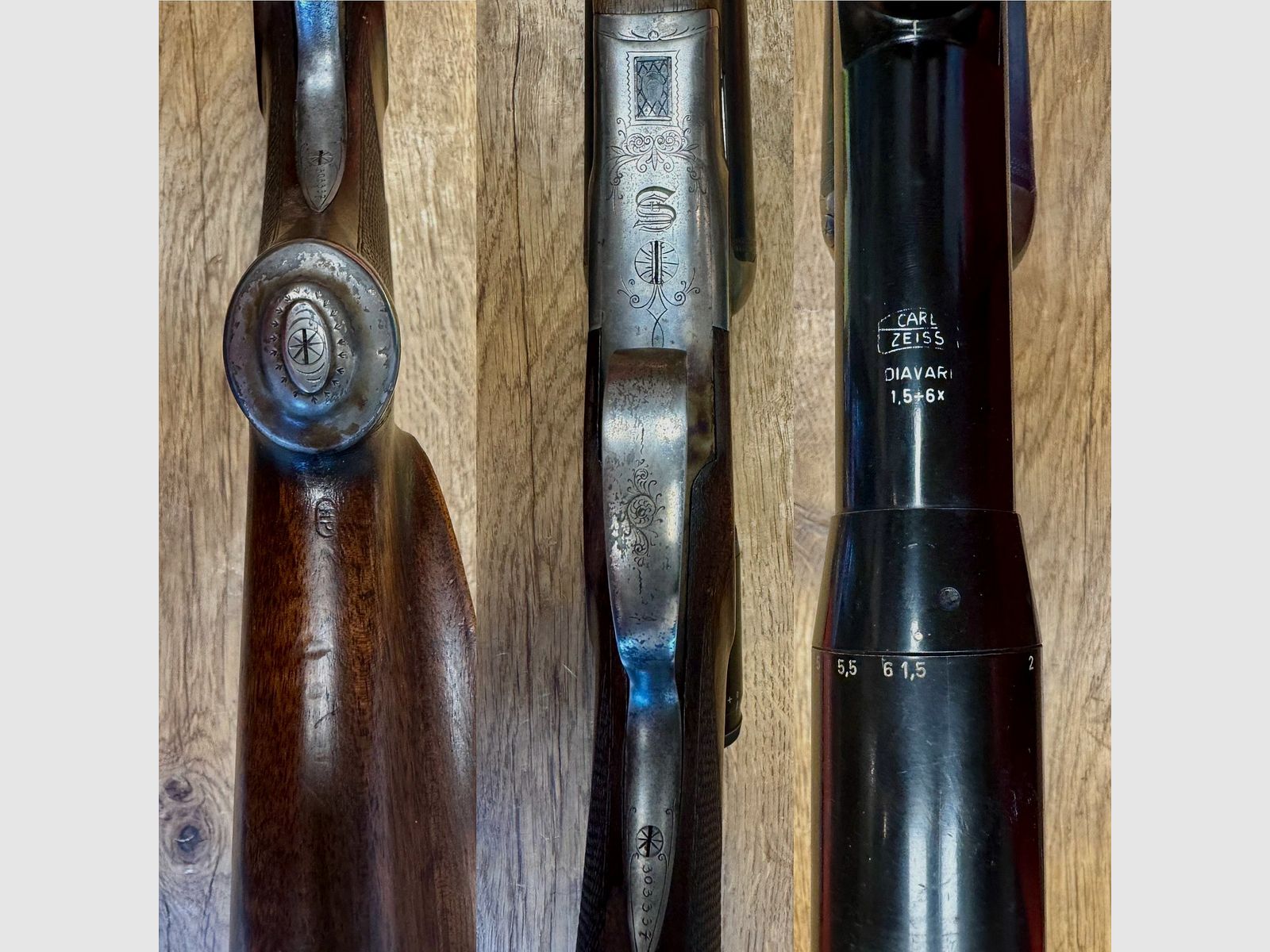 Sauer & Sohn Suhl Drilling mit Zeiss Zielfernrohr 1942