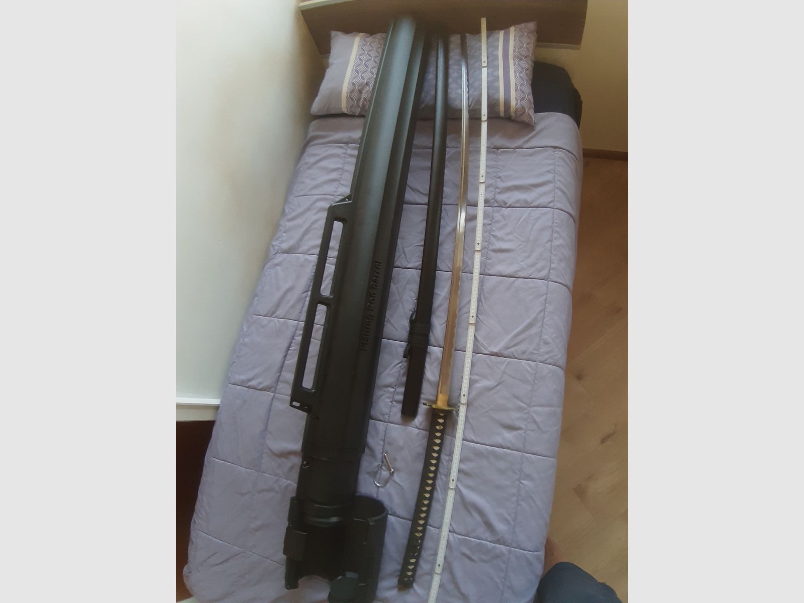  1 NODACHI / ODACHI  Samurai Schwert NEU  + 1 Hartschalen  Transportköcher ,                 S PEZIAL KOMBINATION  TOP