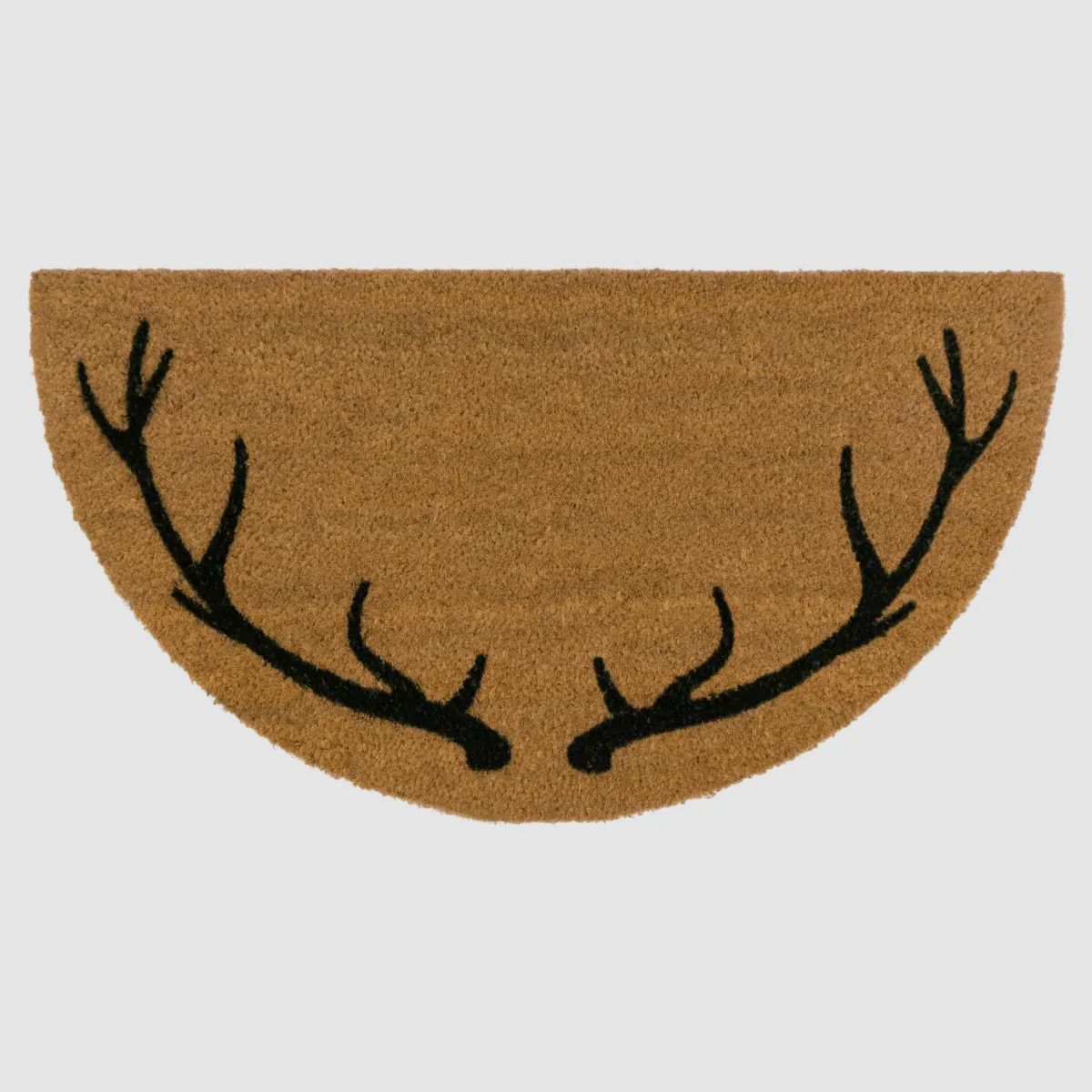 Lako Kokos-Fußmatte Geweih halbrund