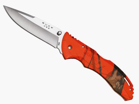 Buck Bantam BHW Orange Camo Mossy Oak nóż składany