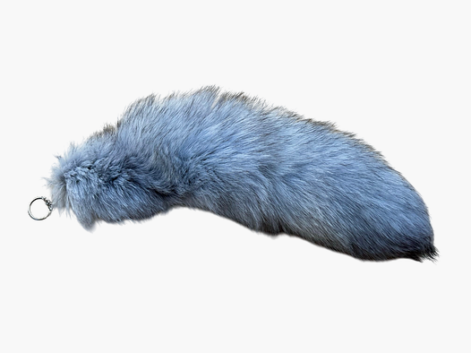 Genuine Arctic Fox Tail with Keychain