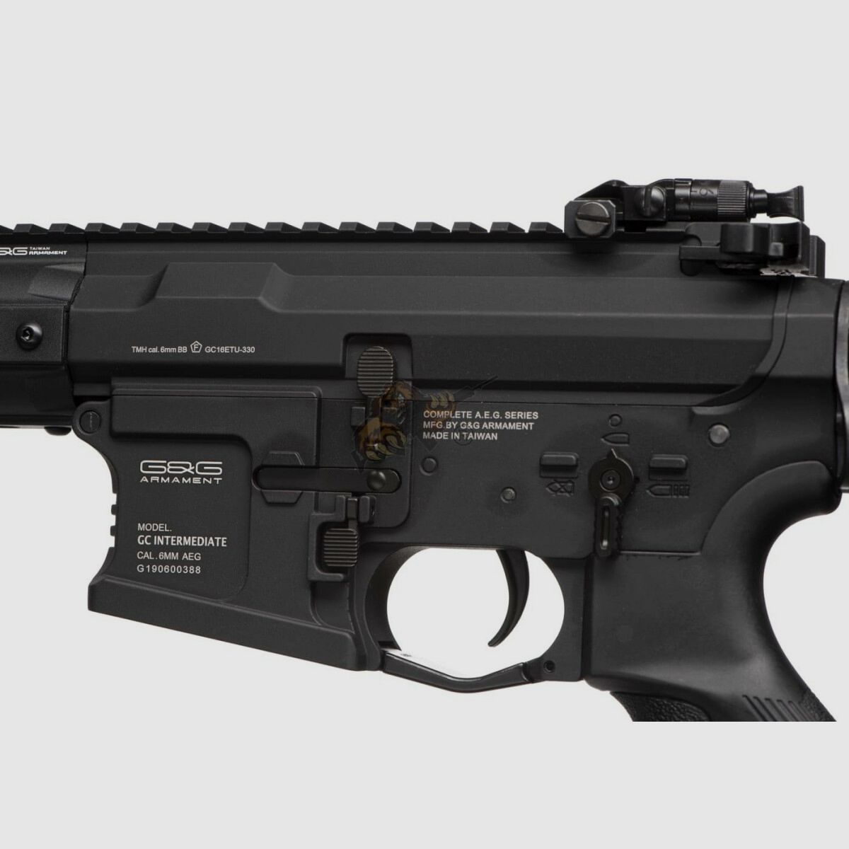 G&G GC16 WARTHOG 12" met ETU in zwart Airsoft S-AEG vrij vanaf 18