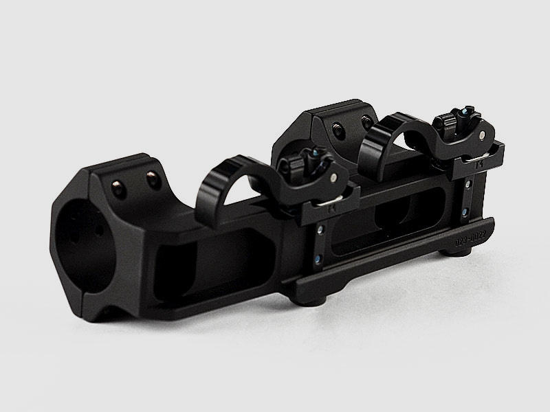 ERATAC Blockmontage Extended, Schnellspannhebel ø 34 mm + 20 mm Bauhöhe (0 MOA Vorneigung), 285 g