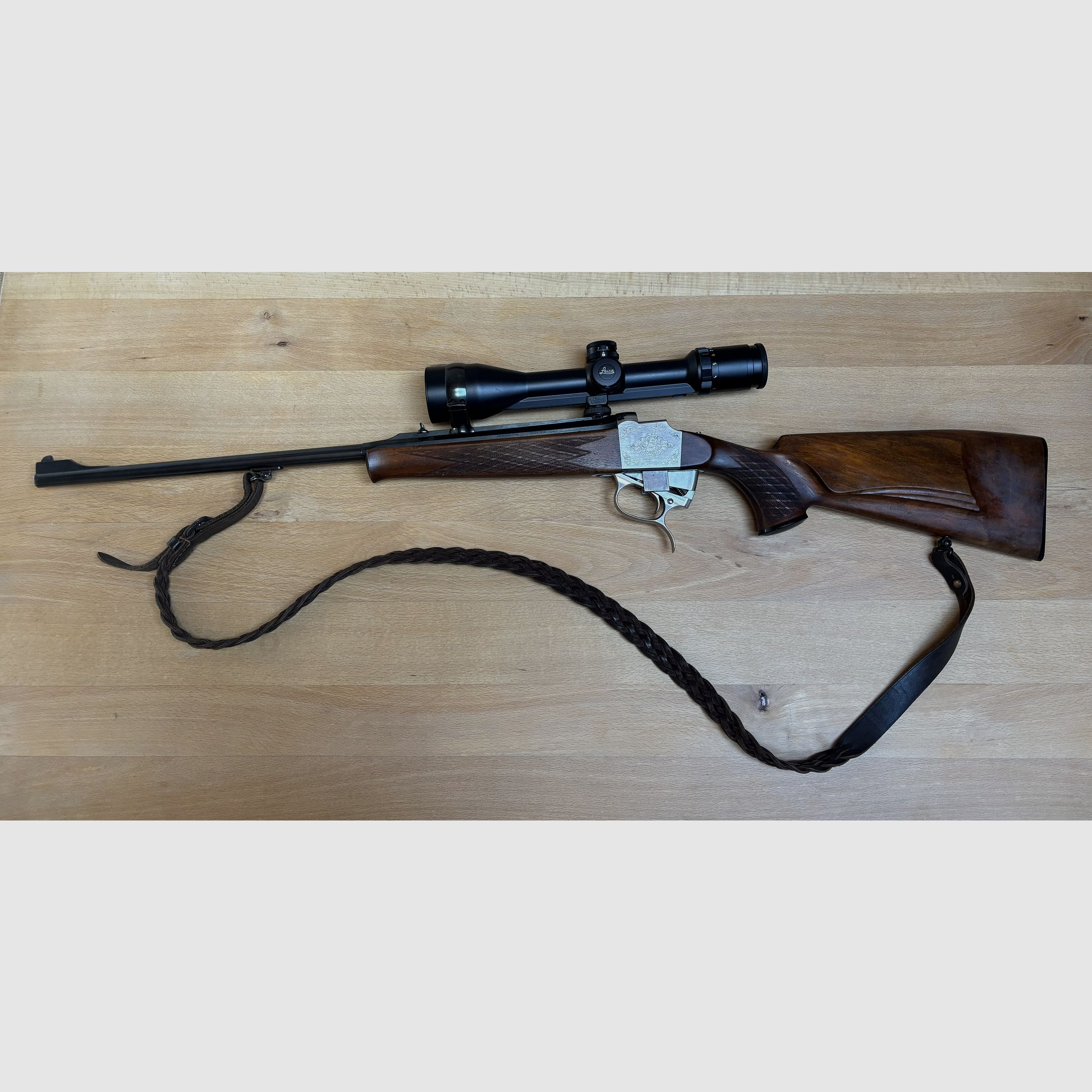 RARITÀ Blaser 820 Standard Blockbüchse – Cal. 6,5x57R – ottimo stato con Leica Visus 3.12x50l LW reticolo illuminato