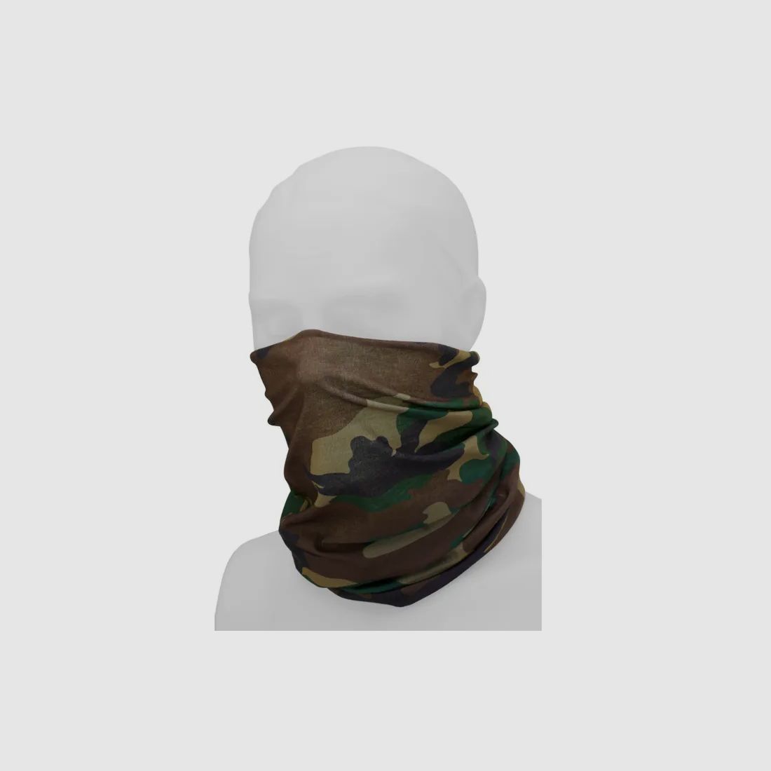 Écharpe multifonction (snood) pour la tête, le visage, le cou - Taille unique - US Woodland