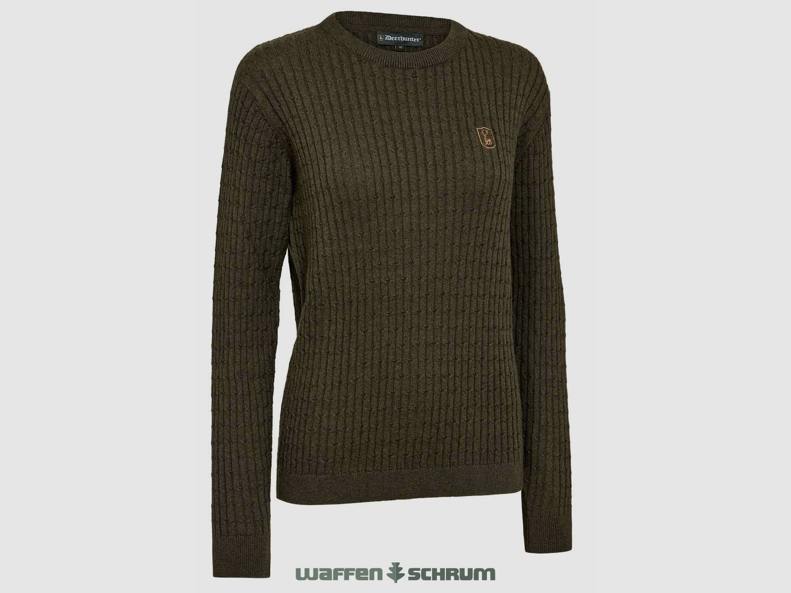 Deerhunter Pullover Harrington Patrón de Cable Ember Melange