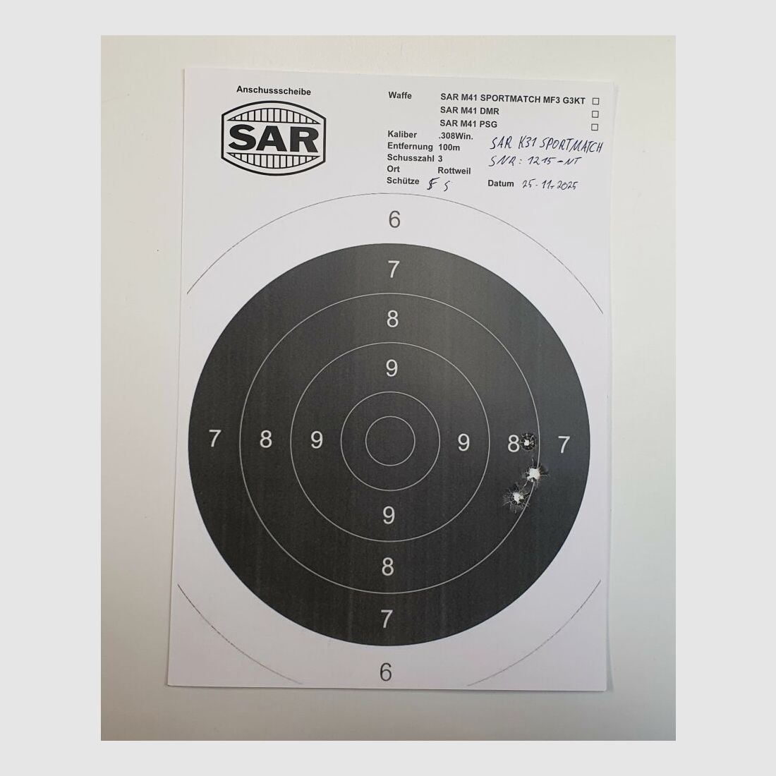 Schwaben Arms GmbH - Nowa produkcja - Karabin powtarzalny SAR K31 SPORTMATCH w kalibrze 308win. podobny do szwajcarskiego K31