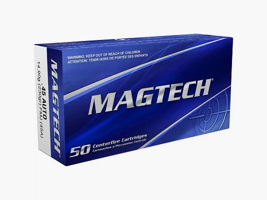 Magtech .45Auto FMJ Full Metal Jacket 230 gr. 45A - 50 pcs.