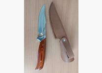 Coltello da caccia 13,3 cm fisso Carl Linder Trekking 441912 incluso fodero in pelle NUOVO