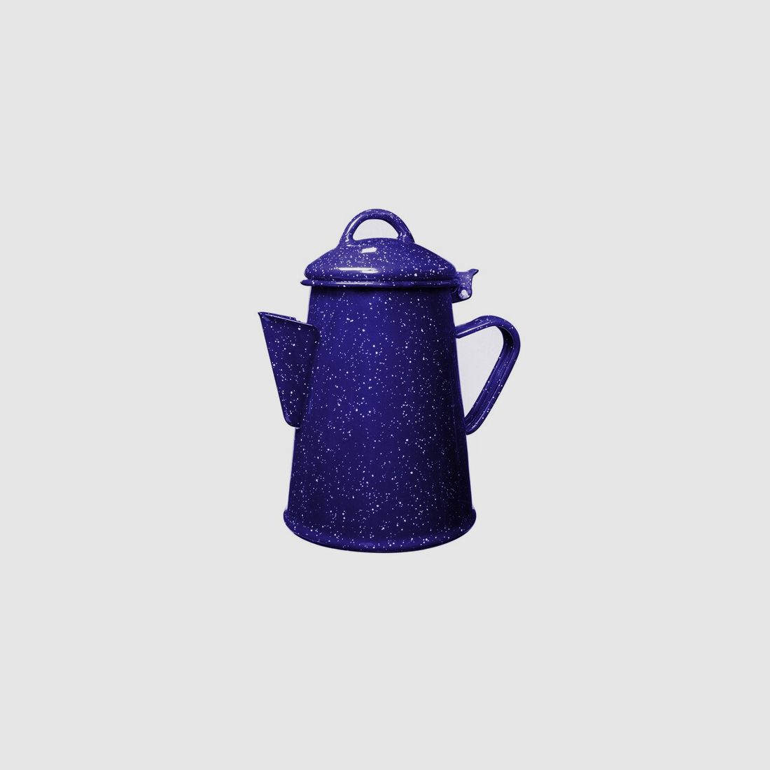 Nostalgische Kaffeekanne / Emaillekanne 1,2 L Blau