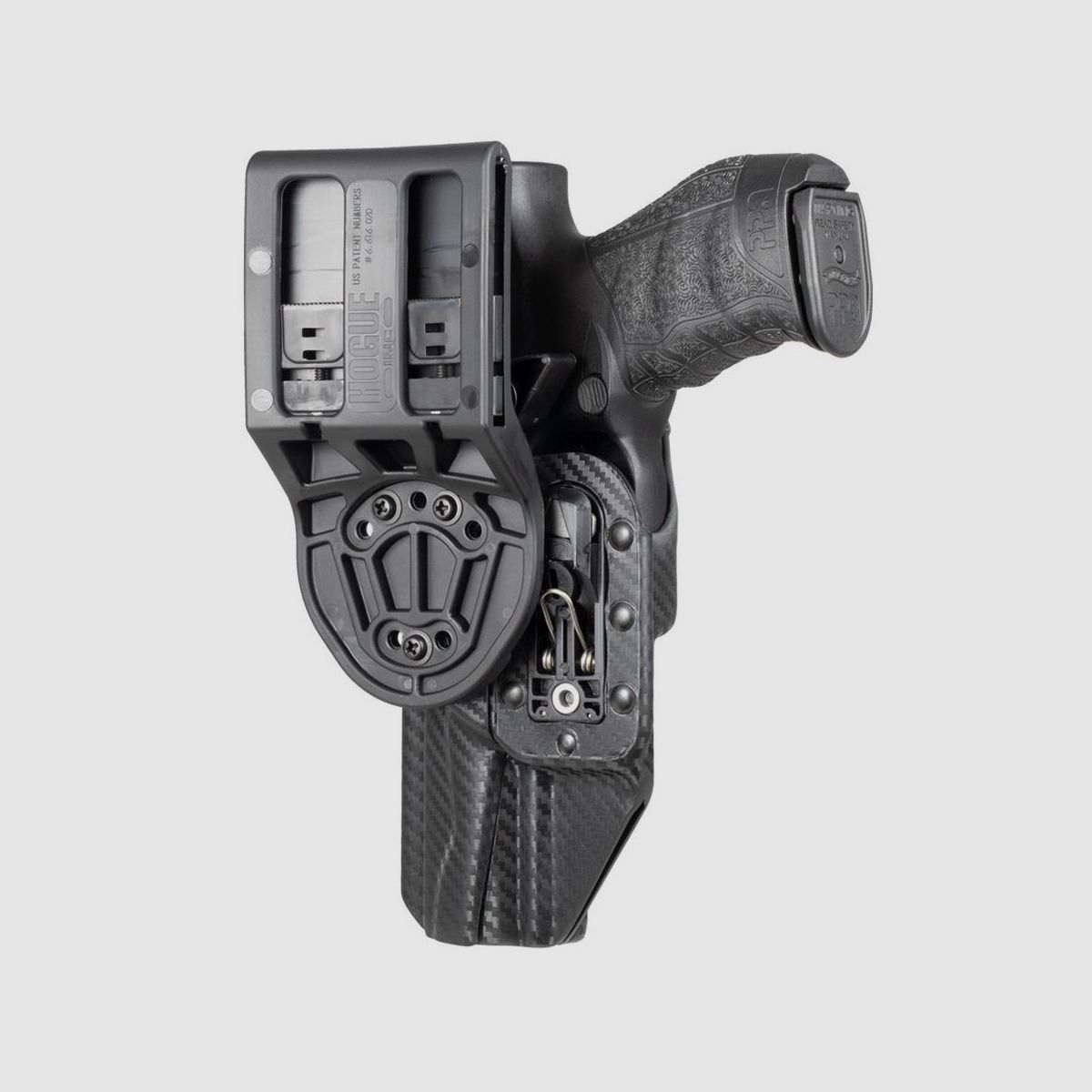 ARS Stage 1 Sportholster CF Weave Rechtshänder-Walther  Q5 Match, Q5 Match SF, PPQ 5"