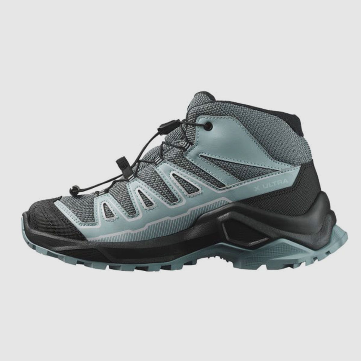 SALOMON – KINDER – X ULTRA MID GTX J Turbulence / Black / Tourmaline, afbeelding 2 van 6