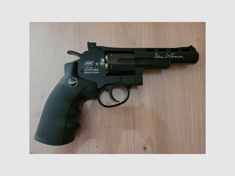 ASG LP Dan Wesson Revolver 4 Zoll 4,5mm CO2 schwarz