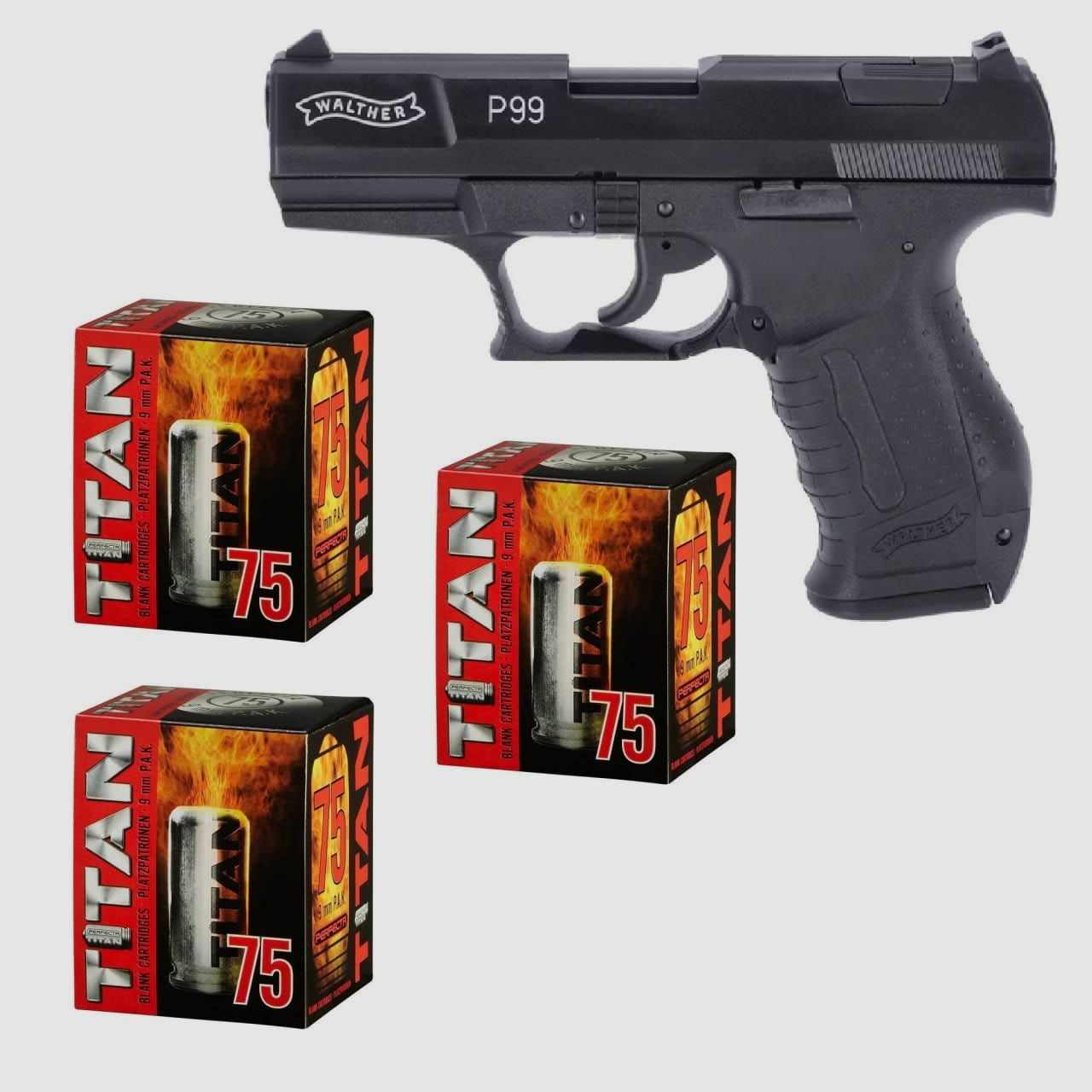 Fireworks Set Walther P99 Blank Gun