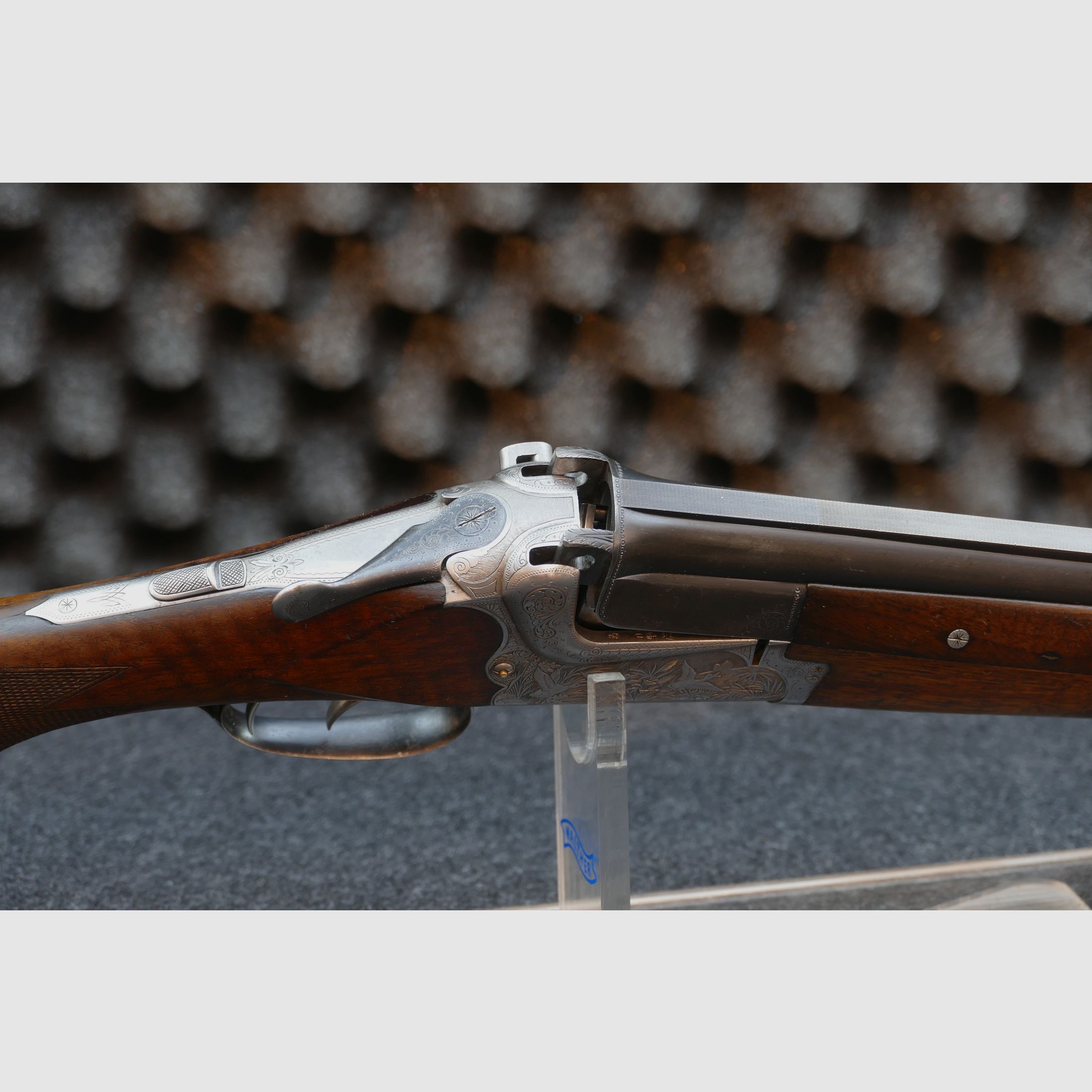 Merkel 201E — Escopeta de doble cañón, Cal. 12/70 (Suhl / 1970)