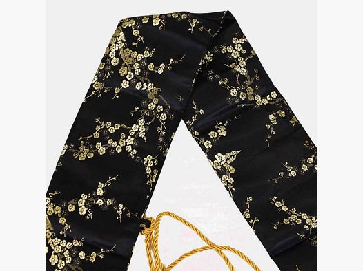 Sac à épée noir avec motif brodé