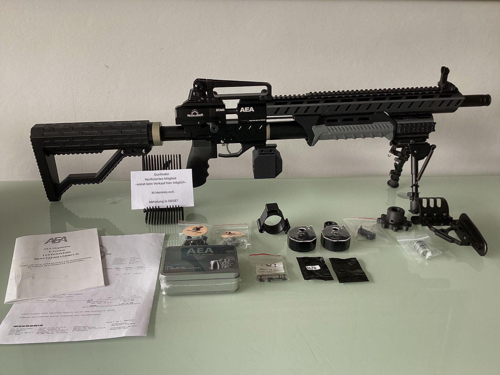 Neue direkt verfügbare AEA Megalodon mit sehr viel Zubehör und Kaufbeleg +Ovp