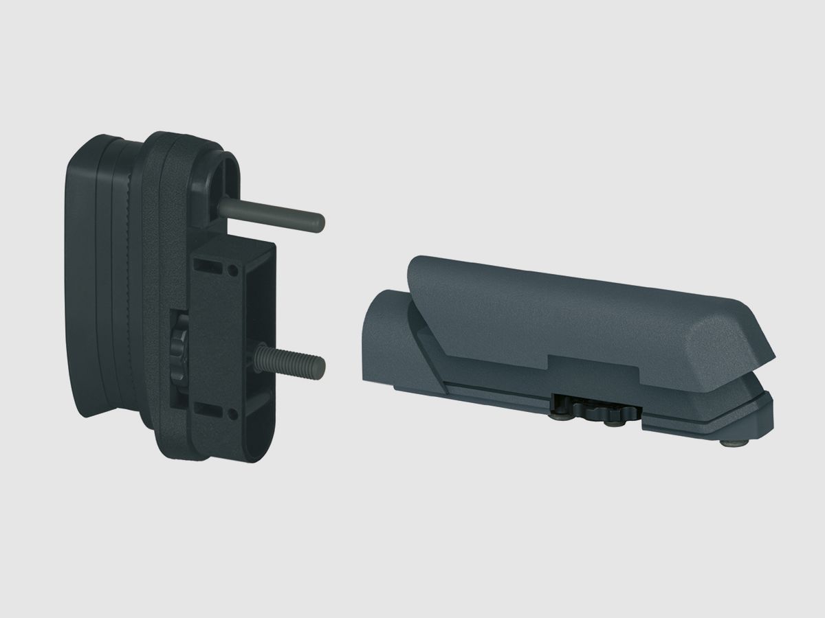 Amoeba Schaftbacke + Schaftkappe Striker S1 Grau