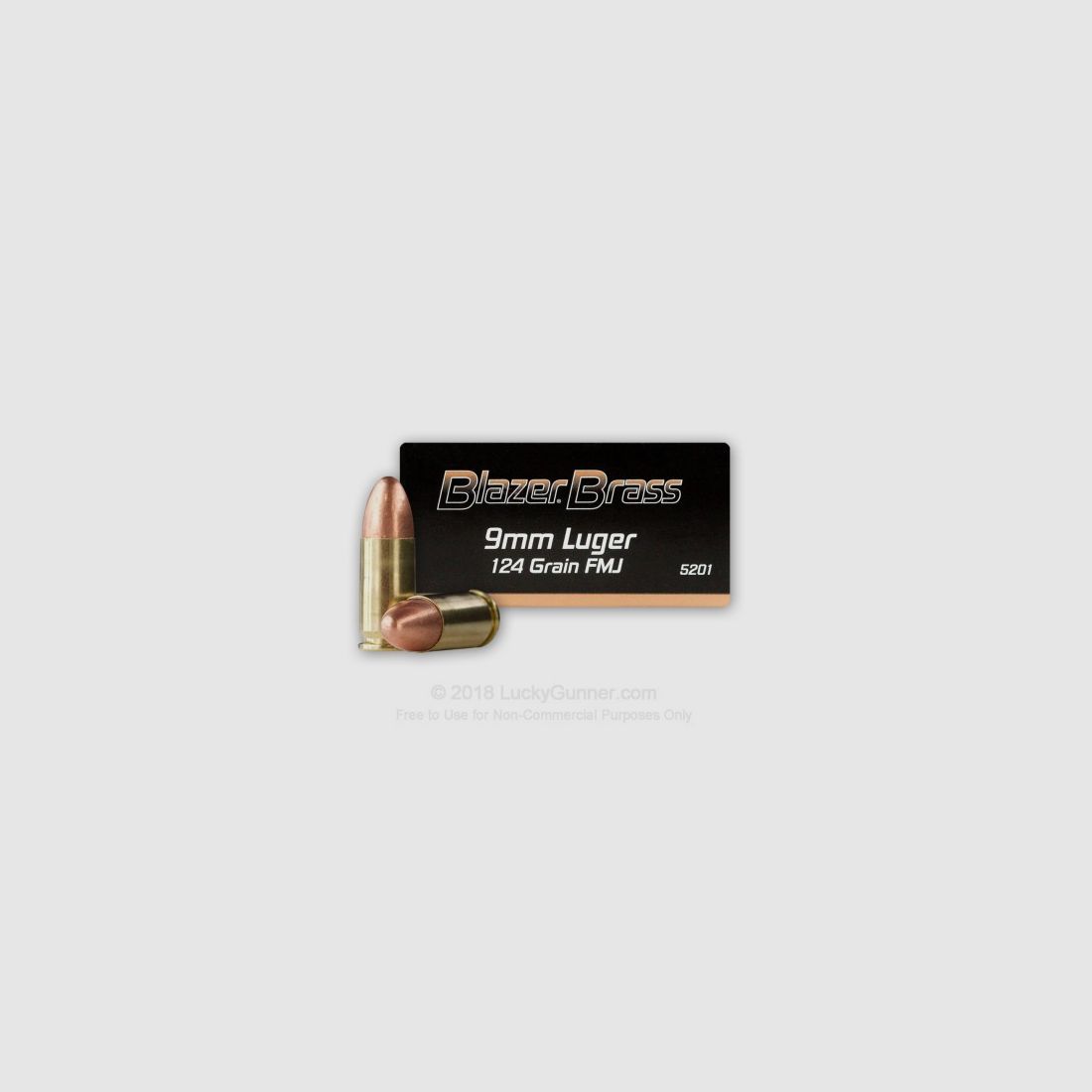 CCI Blazer 9mm Luger FMJ 124 gr (50 pz.), immagine 2 di 2