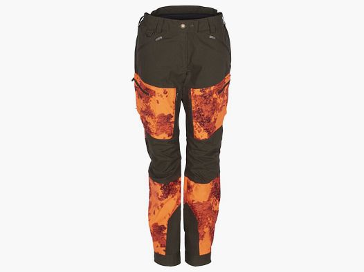 Pinewood Damen Hose Furudal Tracking Camou Strata Blaze/Mossgreen