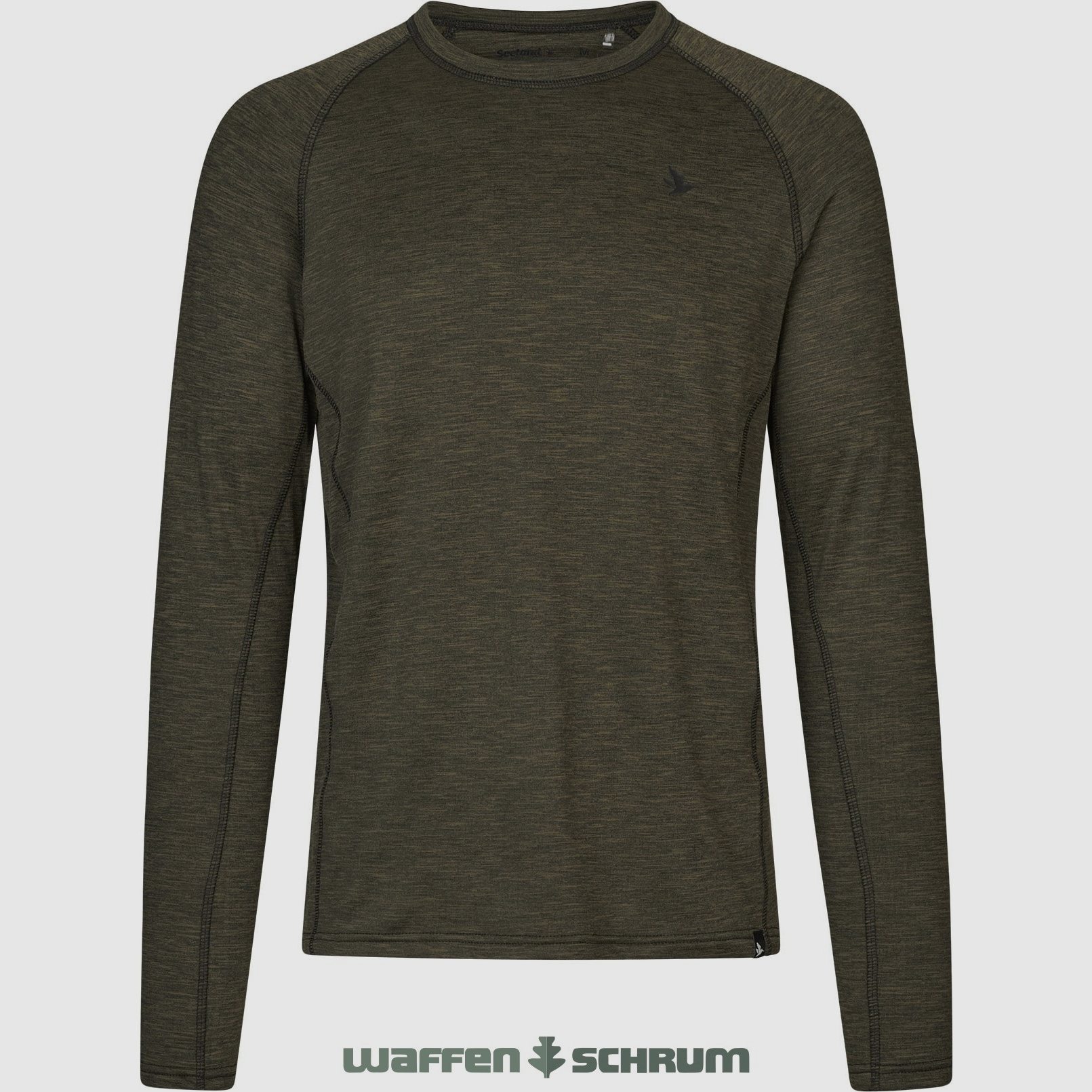 Camiseta de manga larga Seeland Peak verde pino melange