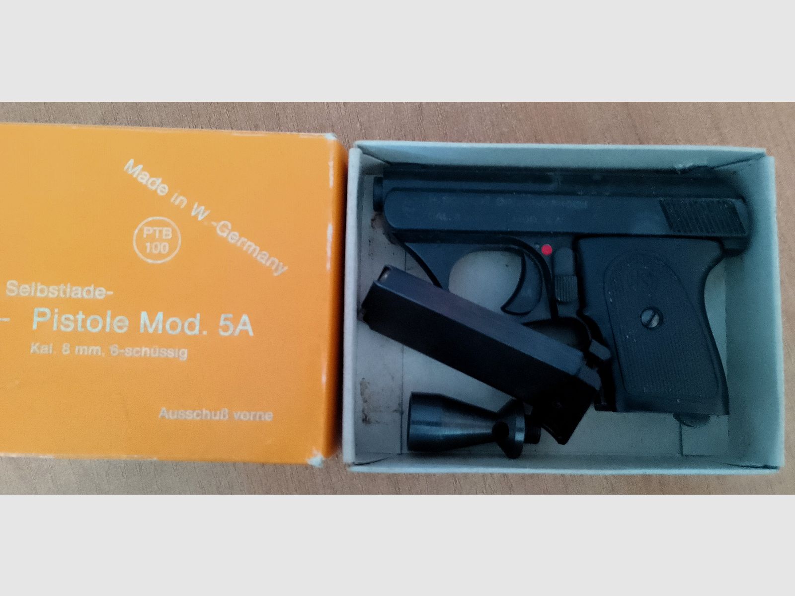 HS Mod.5A Kal. 8 mm Knall/ PTB 100 z 1977 roku!