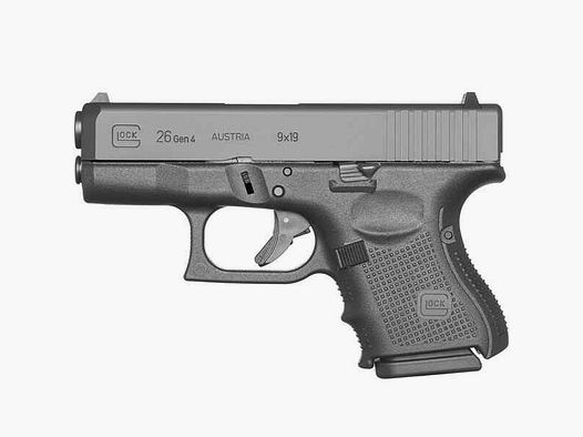 Pist.Glock 26 Gen4,blue,ADJ,10S,9mm Para