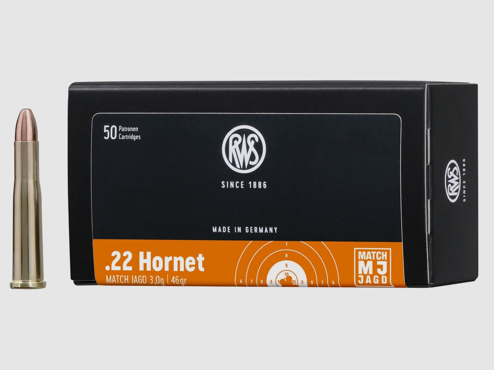 RWS 2116367 .22 Hornet Match Caccia MJ 3,0g 46 gr