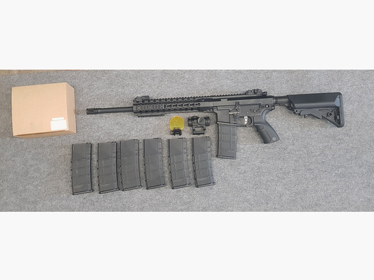 Als nieuw Begadi HW4 Deluxe S-AEG Metalen Gear Softair Geweer vanaf 18 jaar 6mm BB geen Classic of Premium